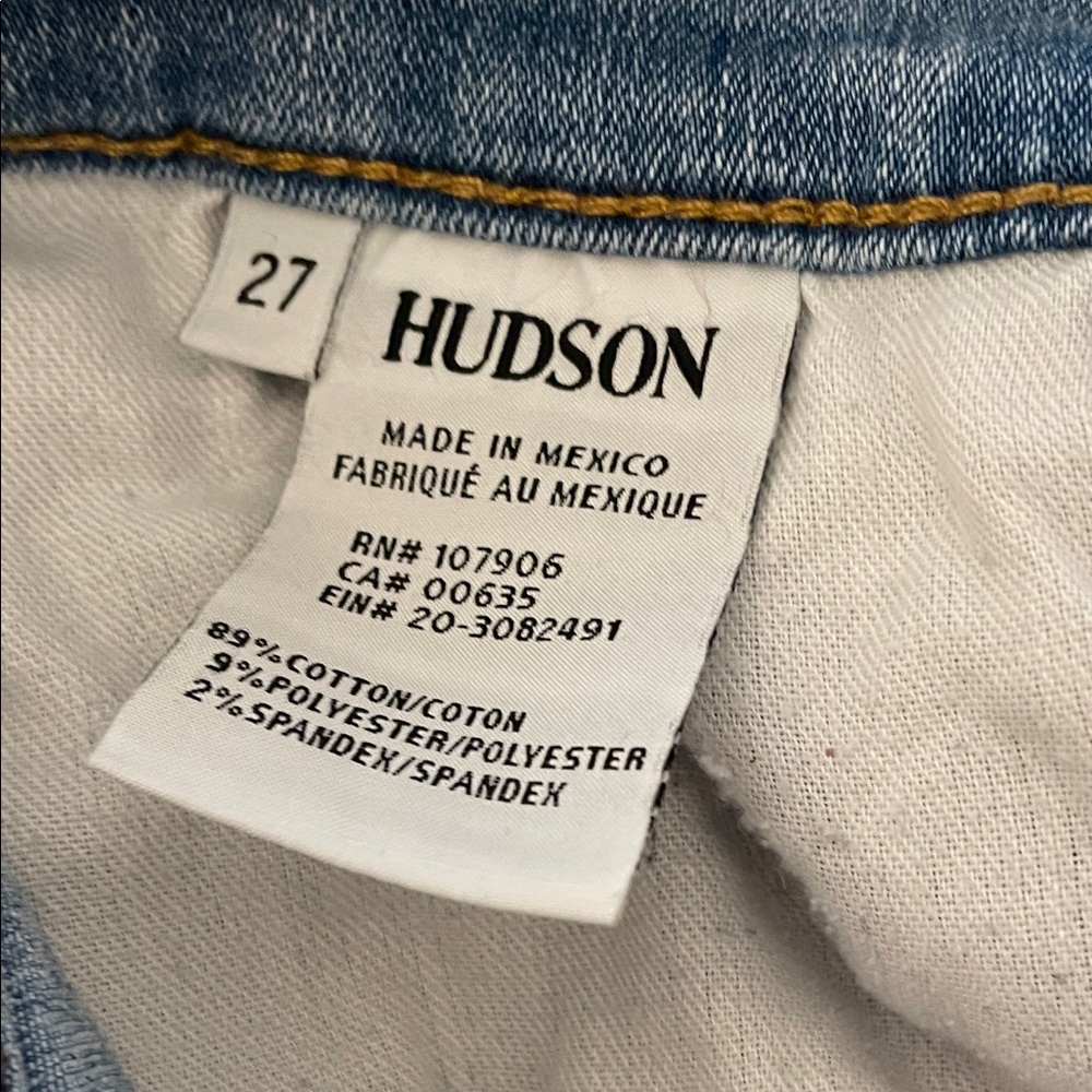 Hudson Jeans Light Blue Frayed Hem Shorts - Picture 4 of 4